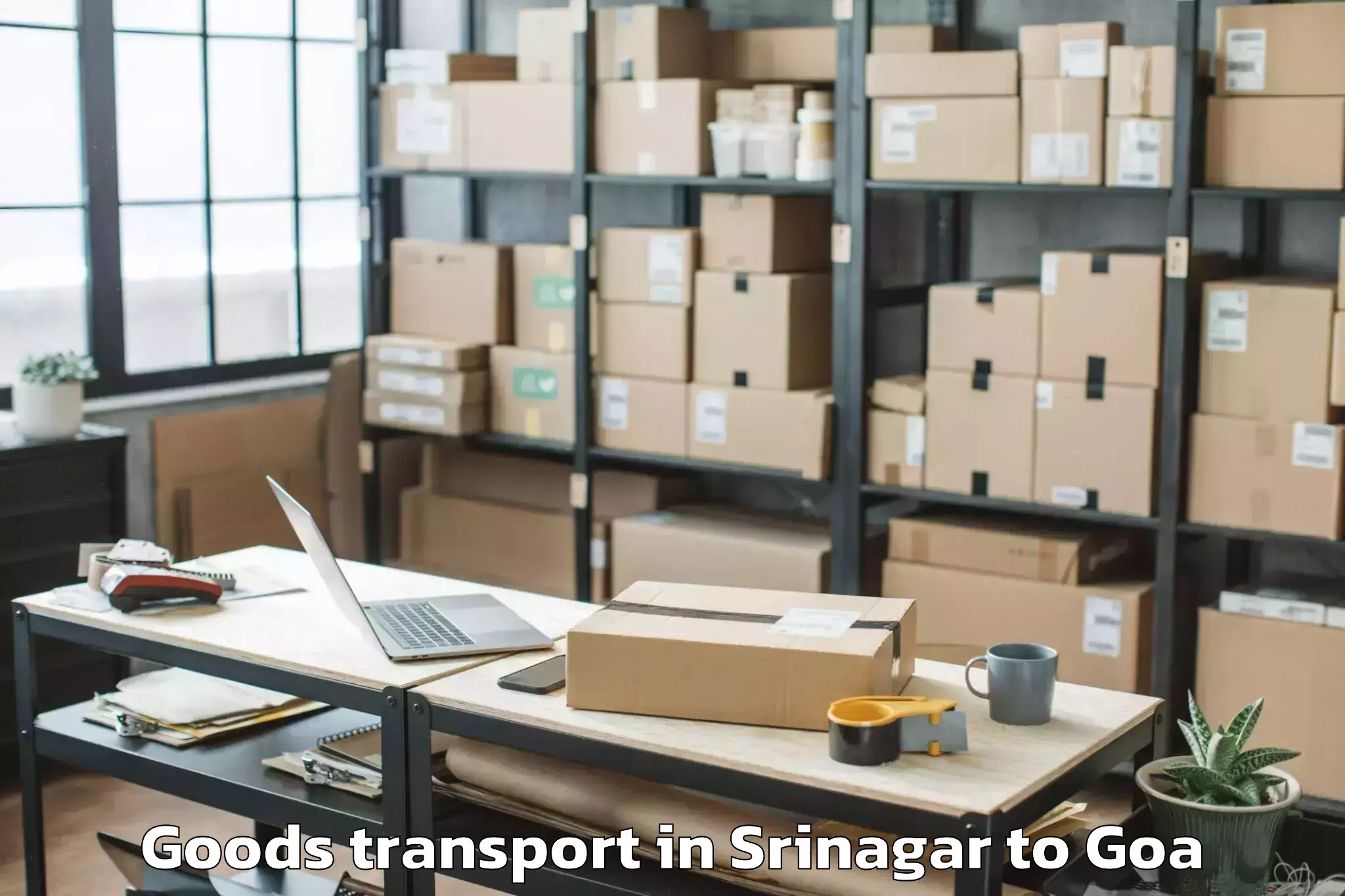 Comprehensive Srinagar to Madgaon Goods Transport